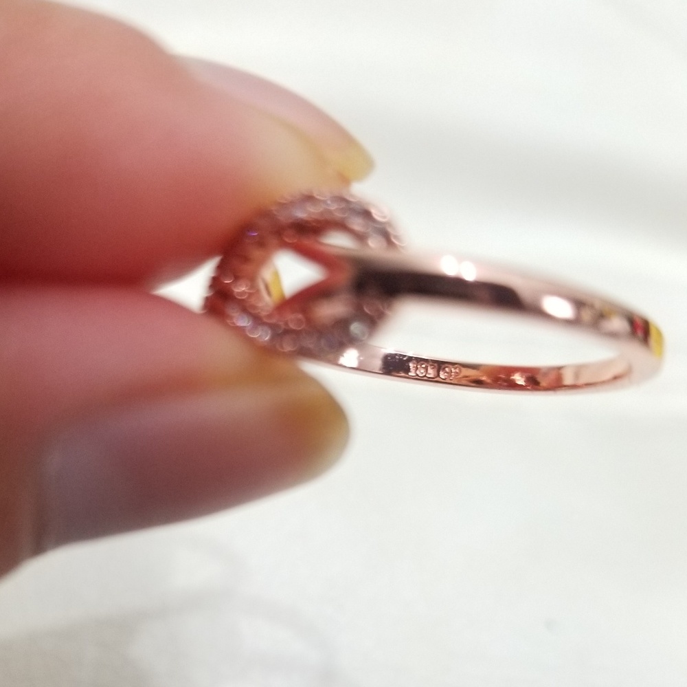 🔥LAST 1🔥NEW 18K ROSE GOLD PLATED INFINITY RING - Picture 8 of 9